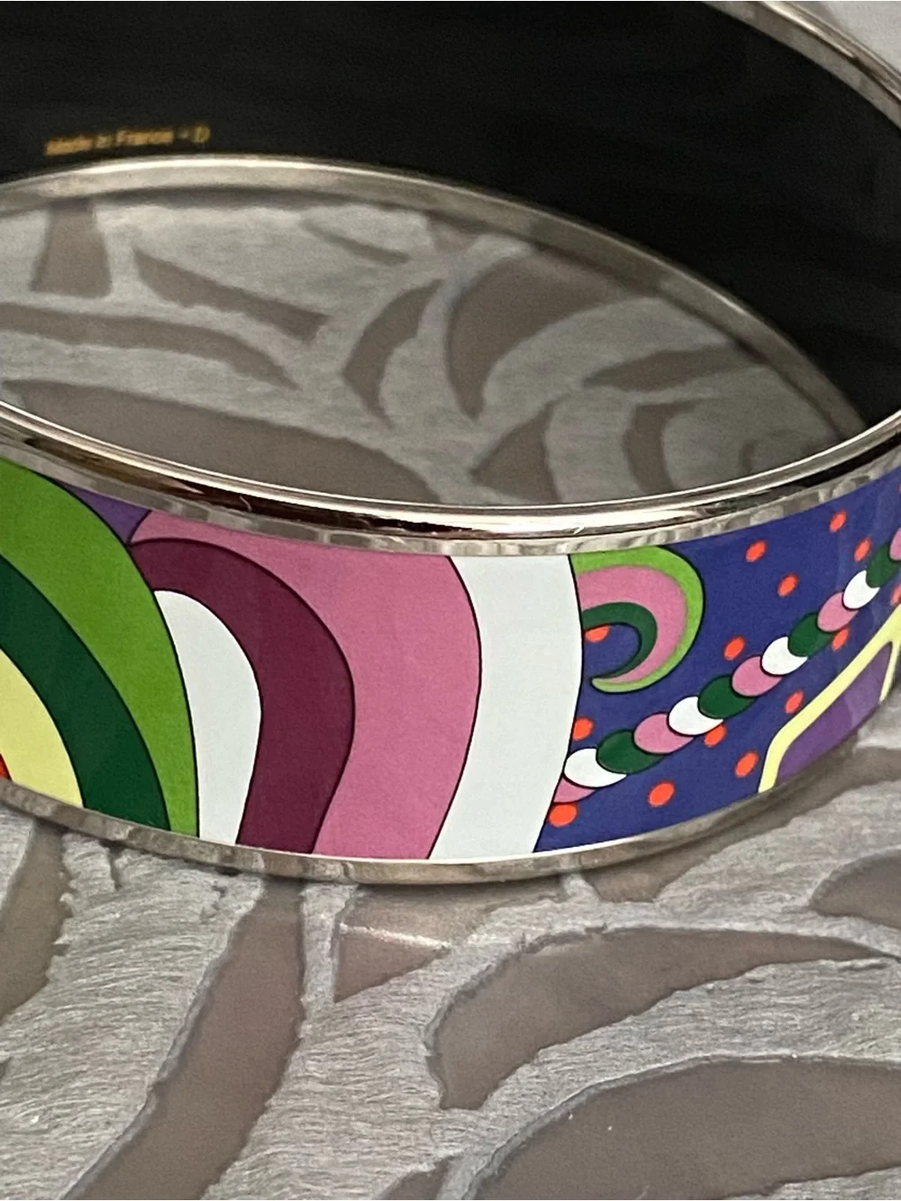 Authentic Hermes Enamel MM Bangle